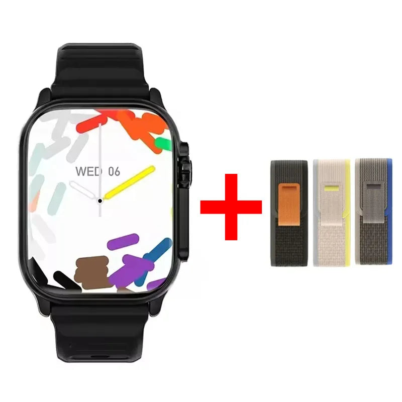 Watch 9 Ultra Smart Watch Men Women 49mm Series 9 AMOLED Screen NFC Compass Bluetooth Call 2.2 Inch Wireless Fitness Watch