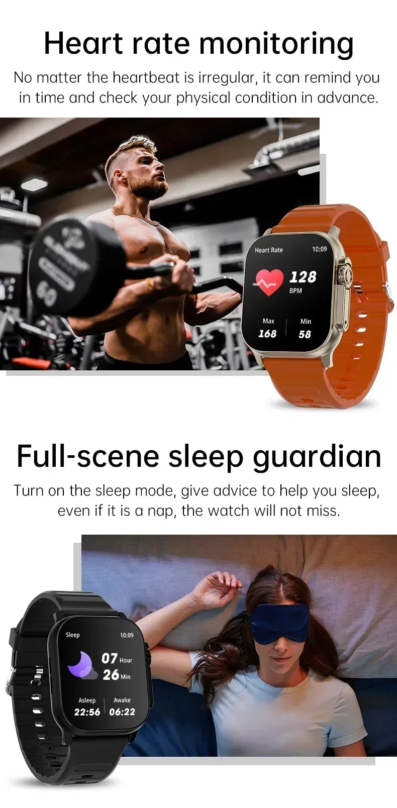Smart Watch Ultra Series 9 - Display 2.2" NFC Fitness"