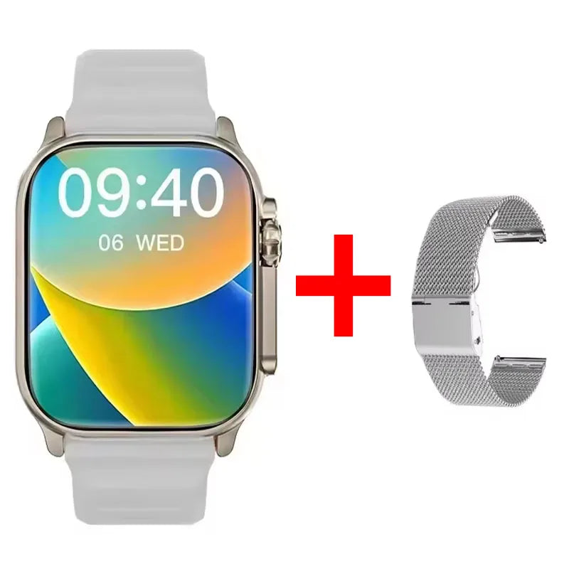 Watch 9 Ultra Smart Watch Men Women 49mm Series 9 AMOLED Screen NFC Compass Bluetooth Call 2.2 Inch Wireless Fitness Watch